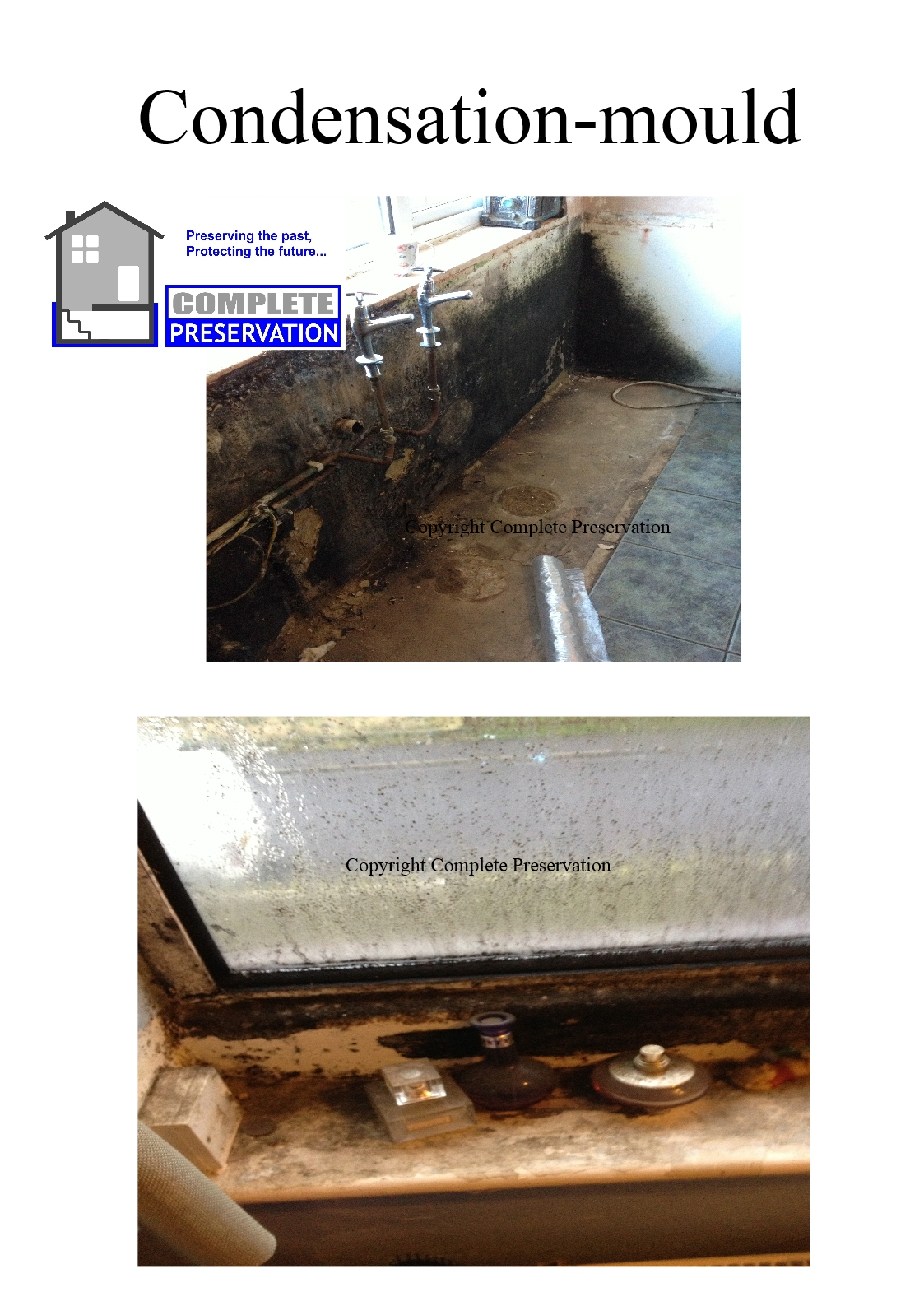 CONDENSATION MOULD ON KITCHEN WALL AND WINDOW