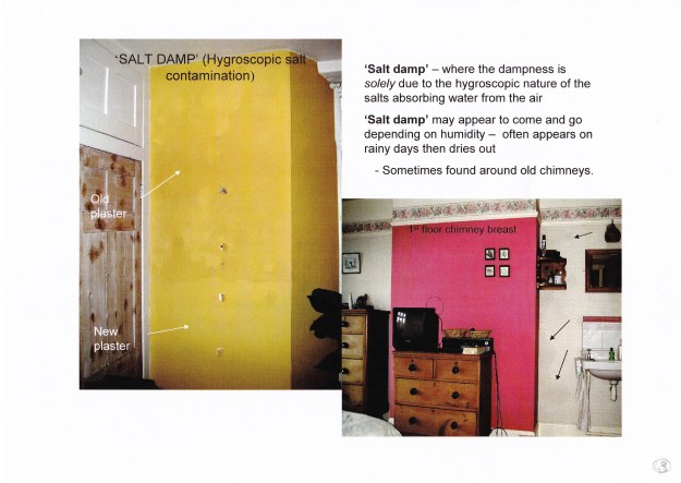 DAMP STAINS ON ACHIMNEY BREAST, BRE DIGEST 245